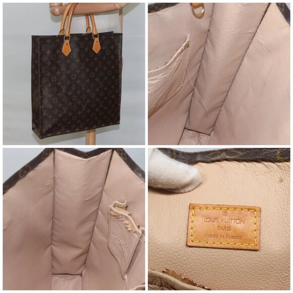 LOUIS VUITTON Monogram Sac Plat Hand Bag - Picture 16 of 16
